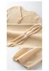 Pure Cashmere V-Neck Cardigan: Women's Autumn/Winter Elegant Long Sleeve Buttoned Knit Sweater