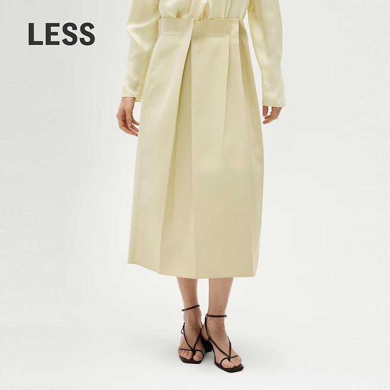 LESS Spring 2024 Pleated Midi Skirt S