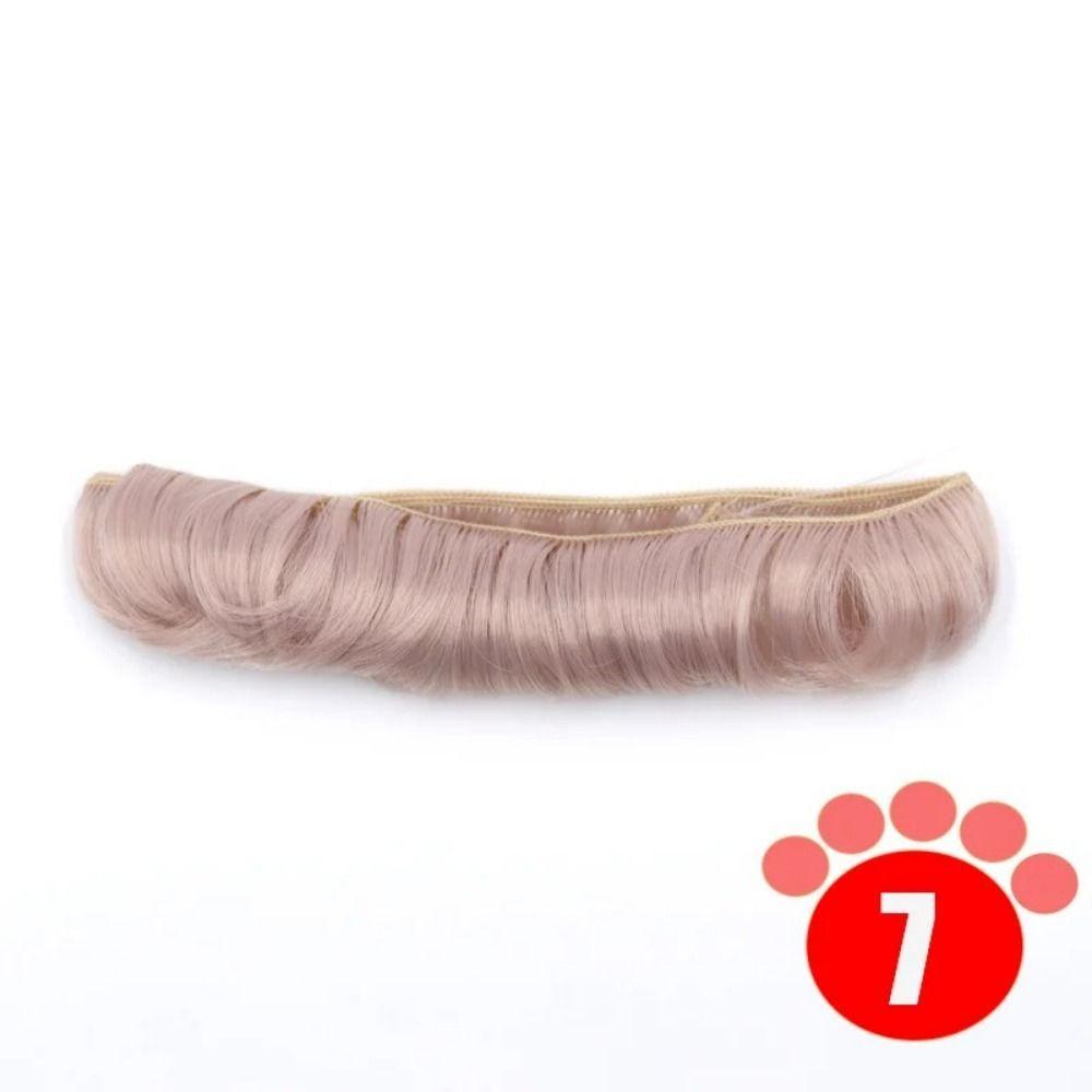 1Pc 5CM*100CM Synthetic Boy Short Hair BJD Heat-resistant Wig Accessories Bjd DIY Fringe Hair Doll Wig