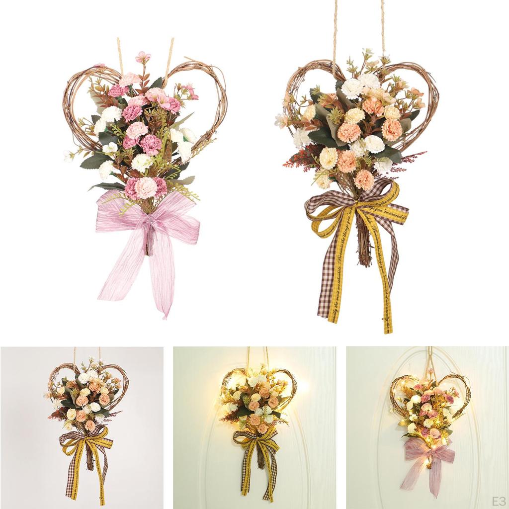 Carnation Floral Wreath for Home Decor