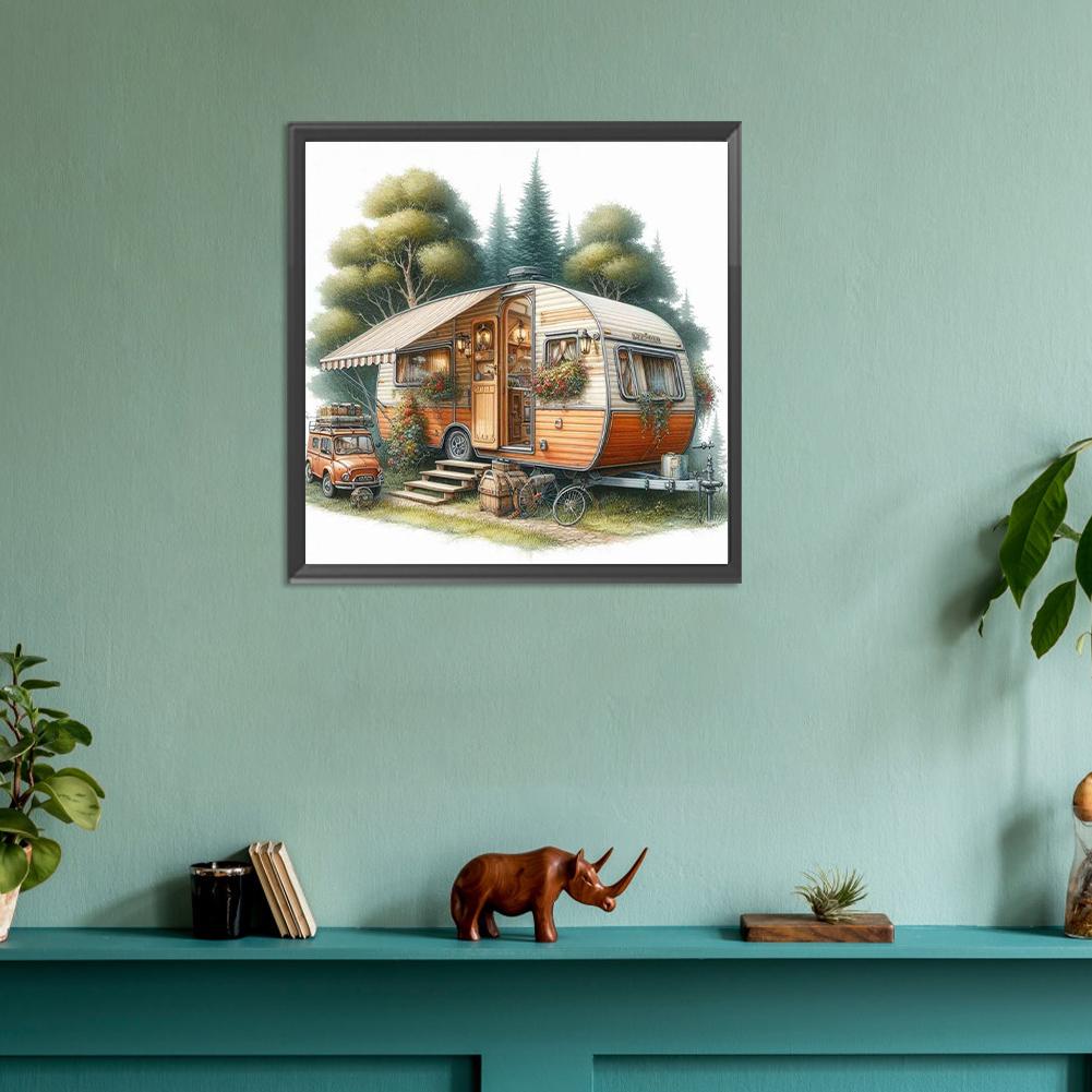 5D DIY Full Round Drill Diamond Painting Scenary Kit Home Decor Art Craft30x30cm