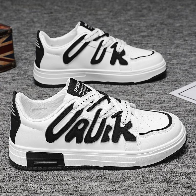 2025 autumn men's shoes new breathable little white shoes men's Korean version trendy versatile platform sports and leisure shoes board shoes