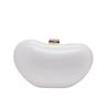Stylish Pea Shaped Acrylic Evening Clutch Bag Minimalist Women's Chain Shoulder Bag Elegant Wedding Purses for Formal Occasions
