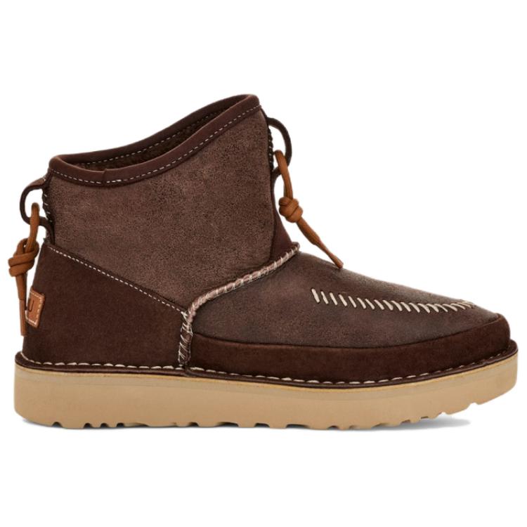 UGG Fashion Round Toe Short Snow Boots Unisex boots Brown 1144017-BCDR