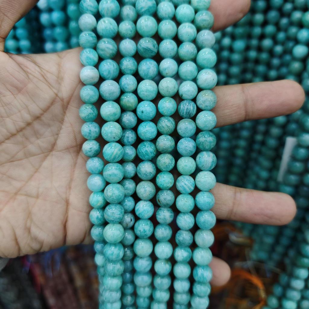 Jade Amazonite Round Beads - DIY Jewelry Accessories & Buddhist Beads