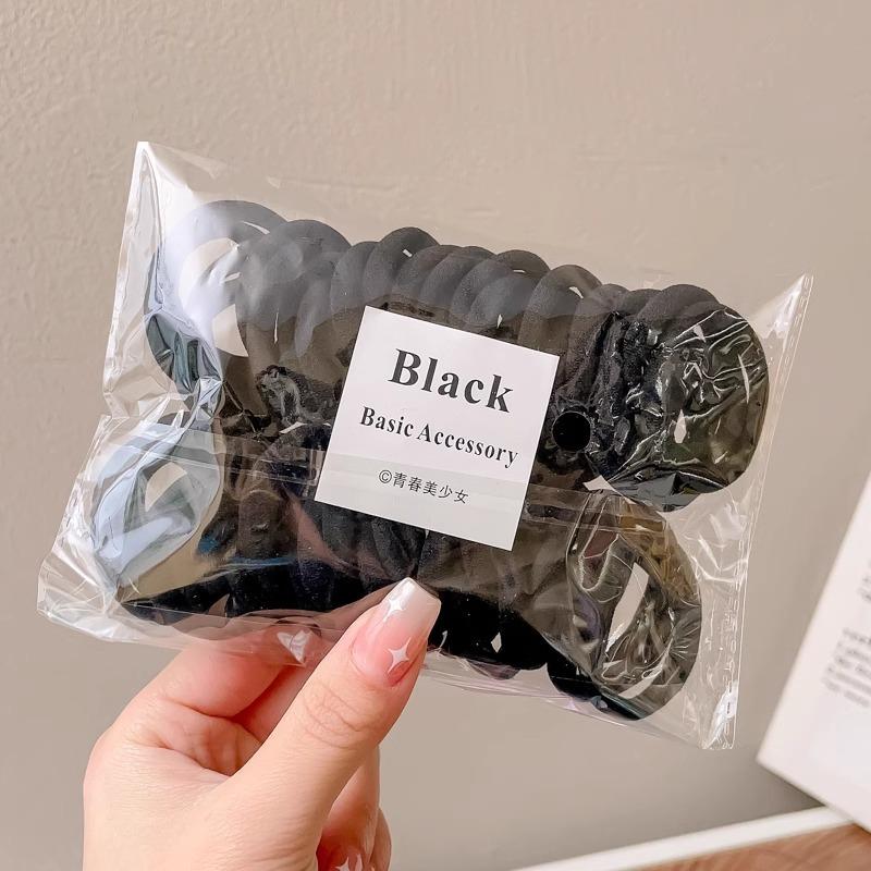 50PCS Colorful Ealstic Hair Rope Ponytail Hold Scrunchie Rubber Band  For Women Basic Nylon Hair Bands Elastic Seamless Girls