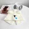 Bear hat women's autumn and winter warm ear protection knitted hat big head circumference show face small bucket hat
