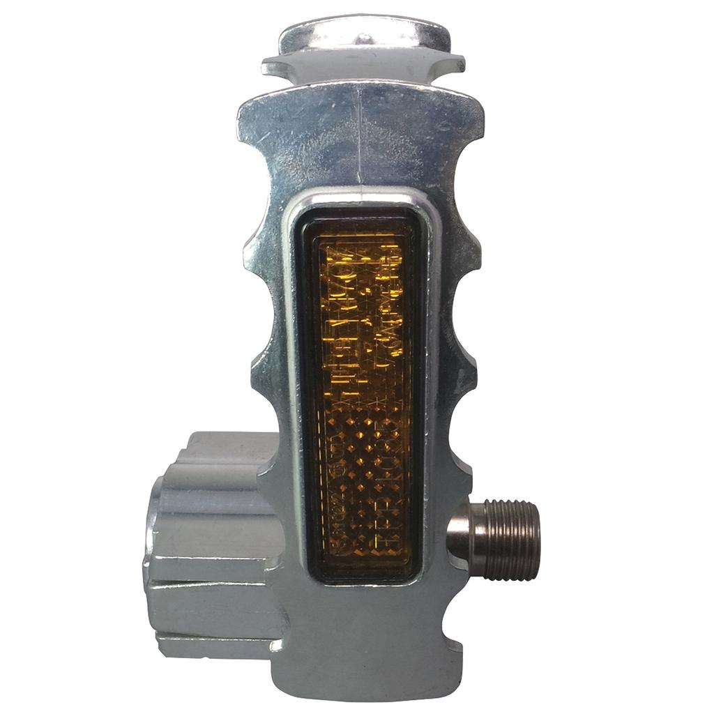 MKS Folding Aluminum Bicycle Silver (Mikashima Manufacturing) FD-7 Pedals,