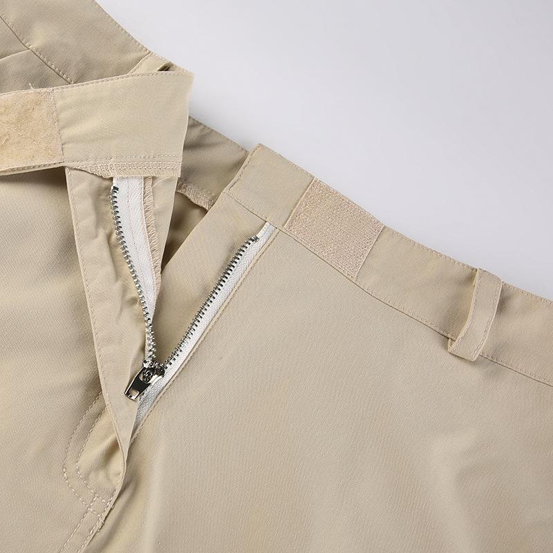 Women Skirts Streetwear Side Slit Retro Sexy Irregular Summer Elegant New Fashion Design A-Line Womens Solid Cargo Y2k Skirt