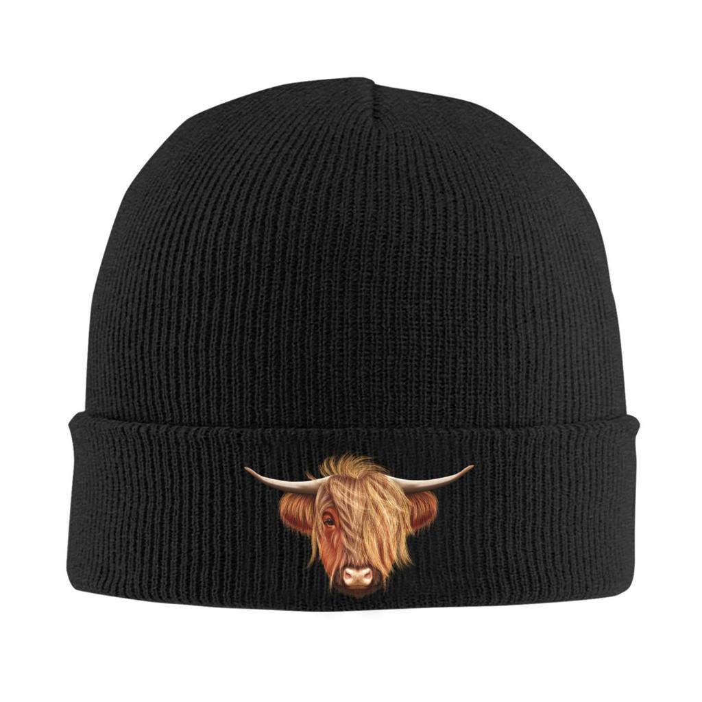 Cappelli Berretto Mucca Scozzese Hairy Highland Hip Hop per Uomini Donne Invernali Tieniti Caldo Cappelli a Cuffia Berretti Cappellini Unisex Adulto Cappello Berretto