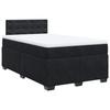 Maison Exclusive - Sommier à lattes de lit avec matelas noir 120x190 cm velours