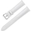 Calm Genuine Crocodile-Embossed Leather Watch Strap, Quick Release, for Watches and Smartwatches, 12mm To 24mm (12mm, White)