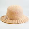 Straw Hat Women's Summer Sun Hat Fashionable Seaside Sun Protection Flower Large Brim Sun Protection UV Resistant Beach Hat