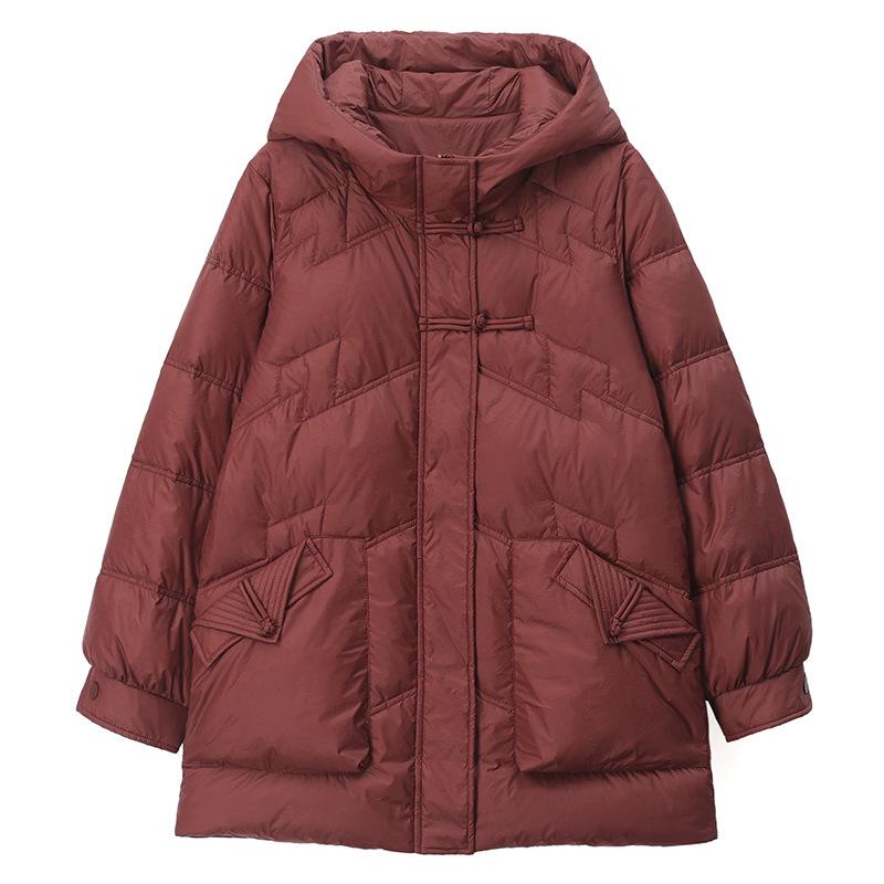 Women's Winter Plus Size Cotton Coat - Fashionable, Thick, and Age-Reducing for Middle-aged and Elderly