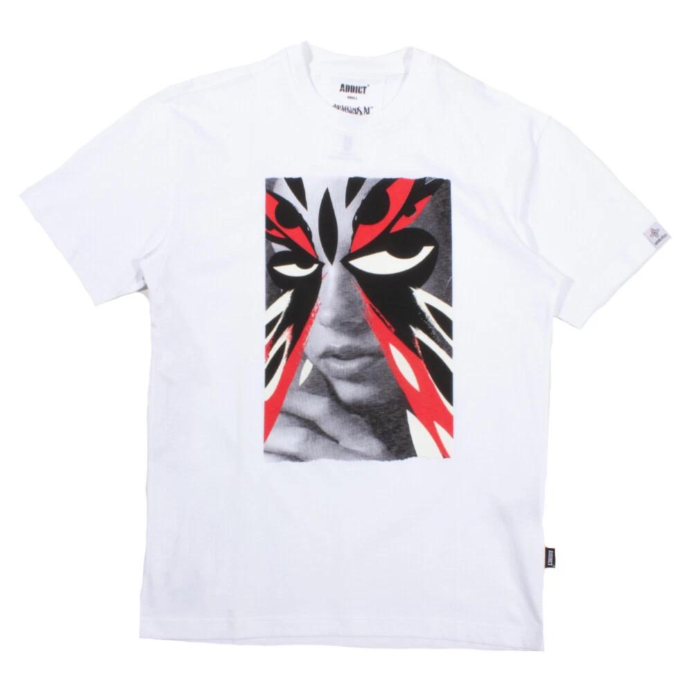 Addict X Mysterious Al Girl 1 Print White T-Shirt L