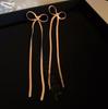 Silver Needle Korean Diamond Bow Earrings Versatile Fashion Temperament Earrings Niche Design Earrings Light Luxury Premium Sense