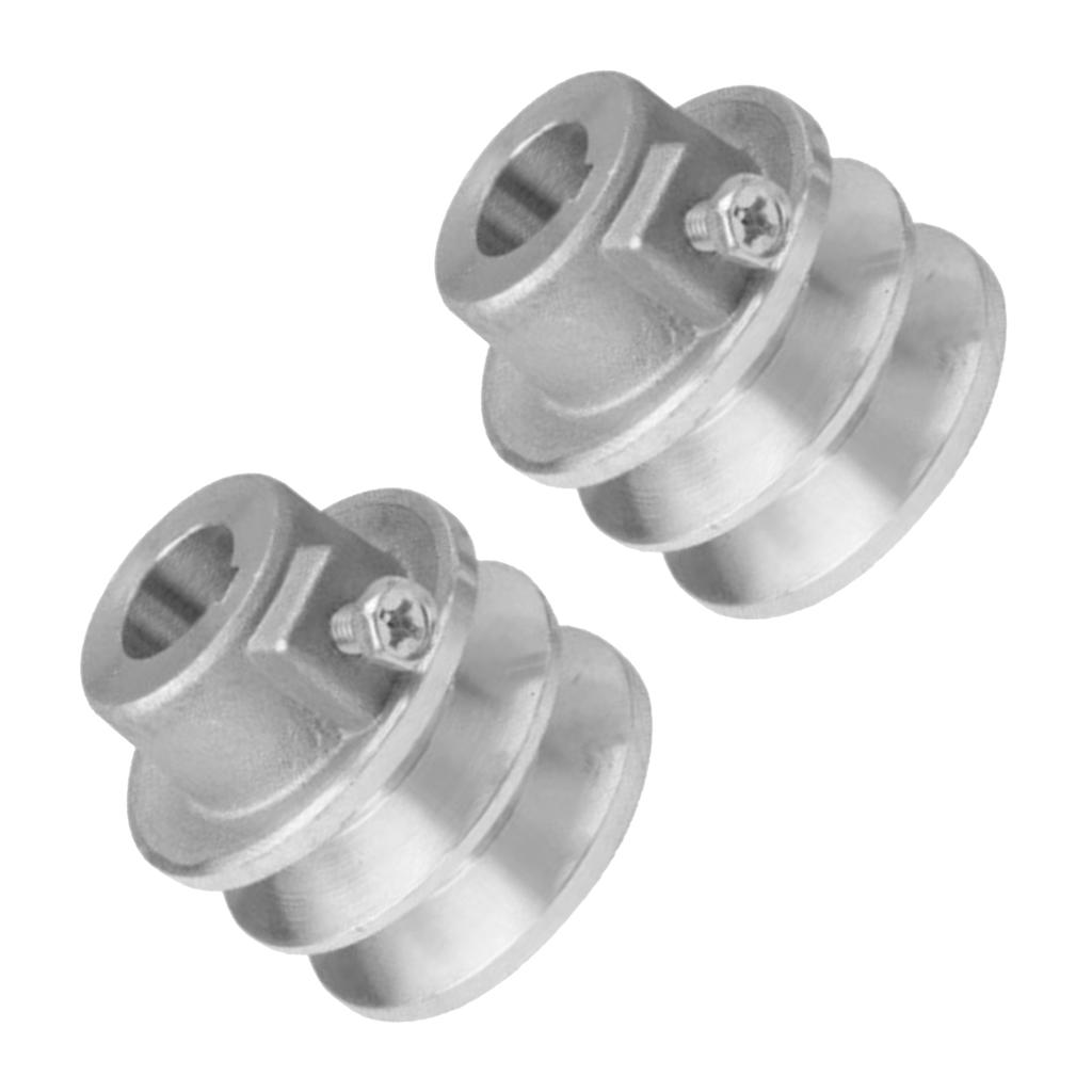 Puleggia di Ricambio per 168F 170F Installazione Facile Prestazioni Stabili Puleggia a Cinghia Alesaggio 19mm/20mm Puleggia a Doppia Scanalatura