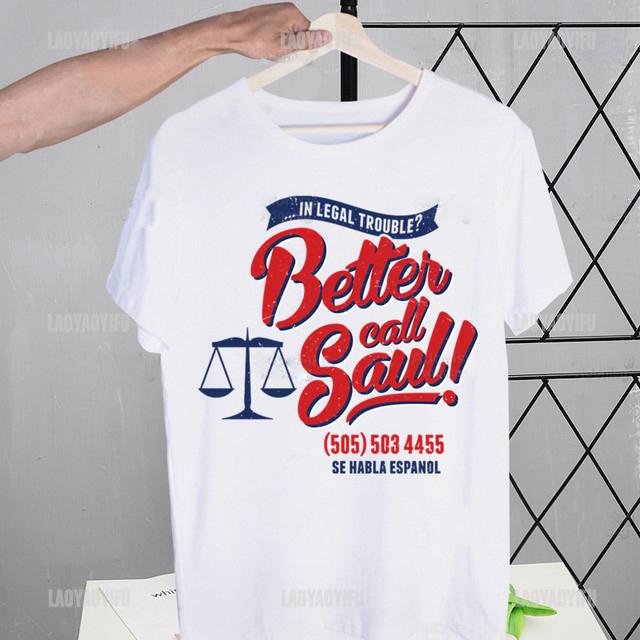 Better Call Saul T Shirt for Men Hamlin Hamlin and Mcgill Novelty Tshirt Goodman Drama Legal Tv Series Camisetas Wholesale