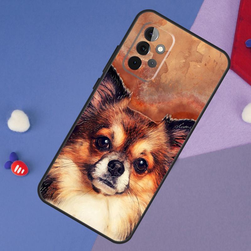 Cartoon Chihuahua Dog Case For Samsung Galaxy A14 A24 A34 A54 A12 A22 A32 A52 A13 A33 A53 A73 A51 A71 Back Cover