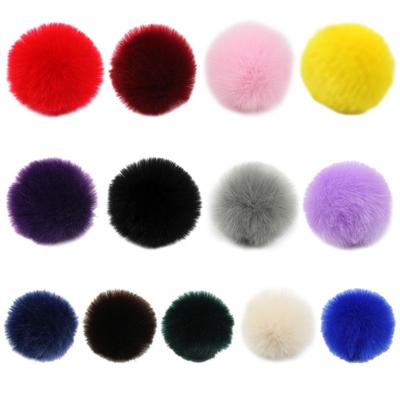 2ks/sada 14 barev 8cm DIY nadýchaná bambulová koule s elastickou smyčkou Rainbow Solid Co