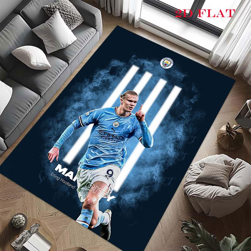 Haaland Football Carpet Rug for Living Room Bedroom Home Sofa Decoration,Kids Play Nonslip Floor Mat