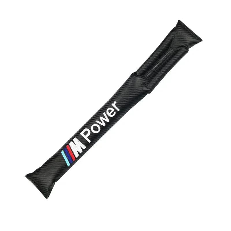 2025 Hot 1pcs Carbon Fiber For BMW M3 M5 M6 X1 X3 X5 E34 E39 E36 Car Seat Cushion Crevice Gap Stopper PU Leather Leakproof Prote
