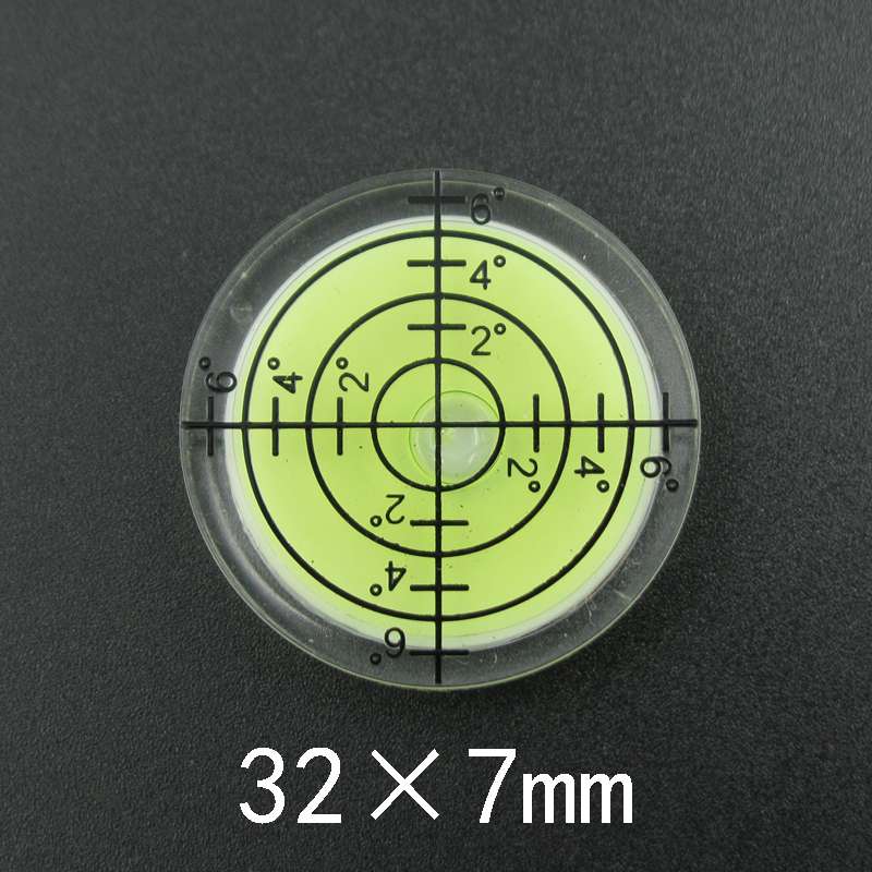 New PMMA Bullseyes Level Measurement Instrument Universal Leveler Spirit Round Plastic Vial