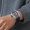 AIVN Quartz Movement Eco Friendly Fluoroelastomer Strap Watch Men's Watches Black Dial AM3310MQ