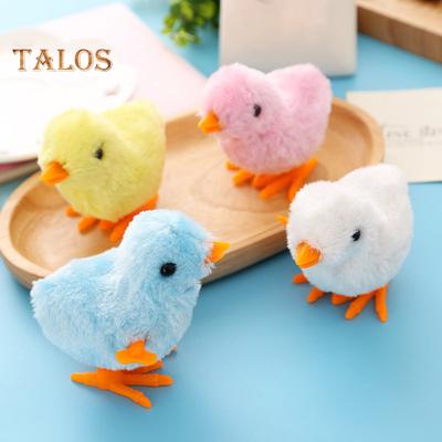6Pcs Clockwork Toys Plush Chick Wind-up Toys Realistic Appearance Simulated Chick Figures Fluffy Chick Toys