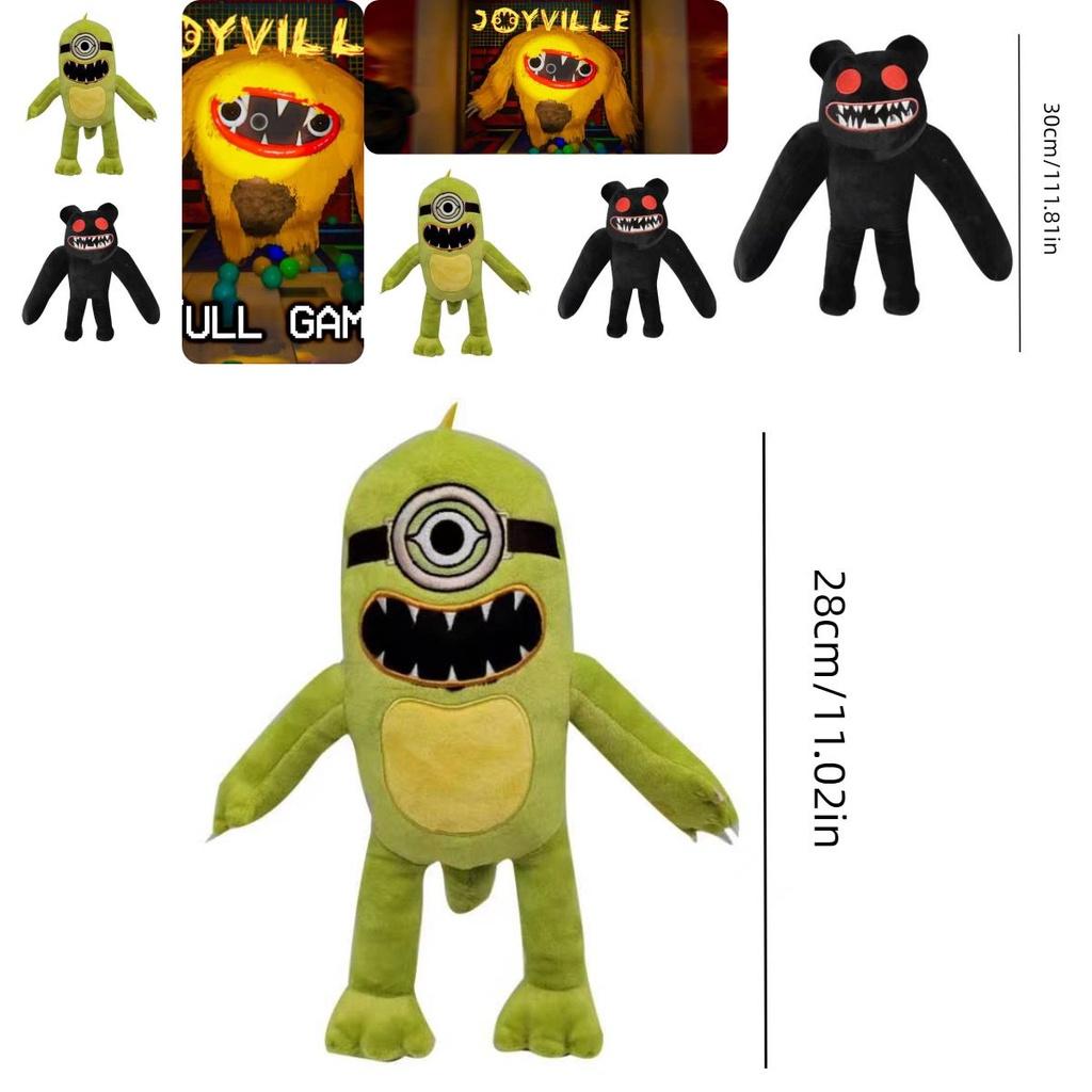 Fun And Frightening 25cm Yellow Grinning Monster Plush Toy Cross-border New Release Dinosaur-inspired Soft And Huggable Characters)