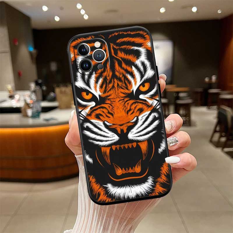 UP5 Animal Tiger New High-End Shell Phone Case for iPhone SE X XS XR 16E 17 11 Pro Max 8 7 6 6s Plus Air