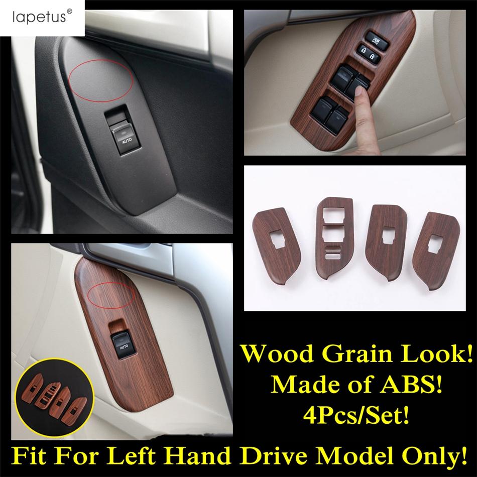 Armrest Window Glass Lift Button Panel Cover Trim For Toyota Land Cruiser Prado FJ150 150 2010 -  ABS Interior Accessories