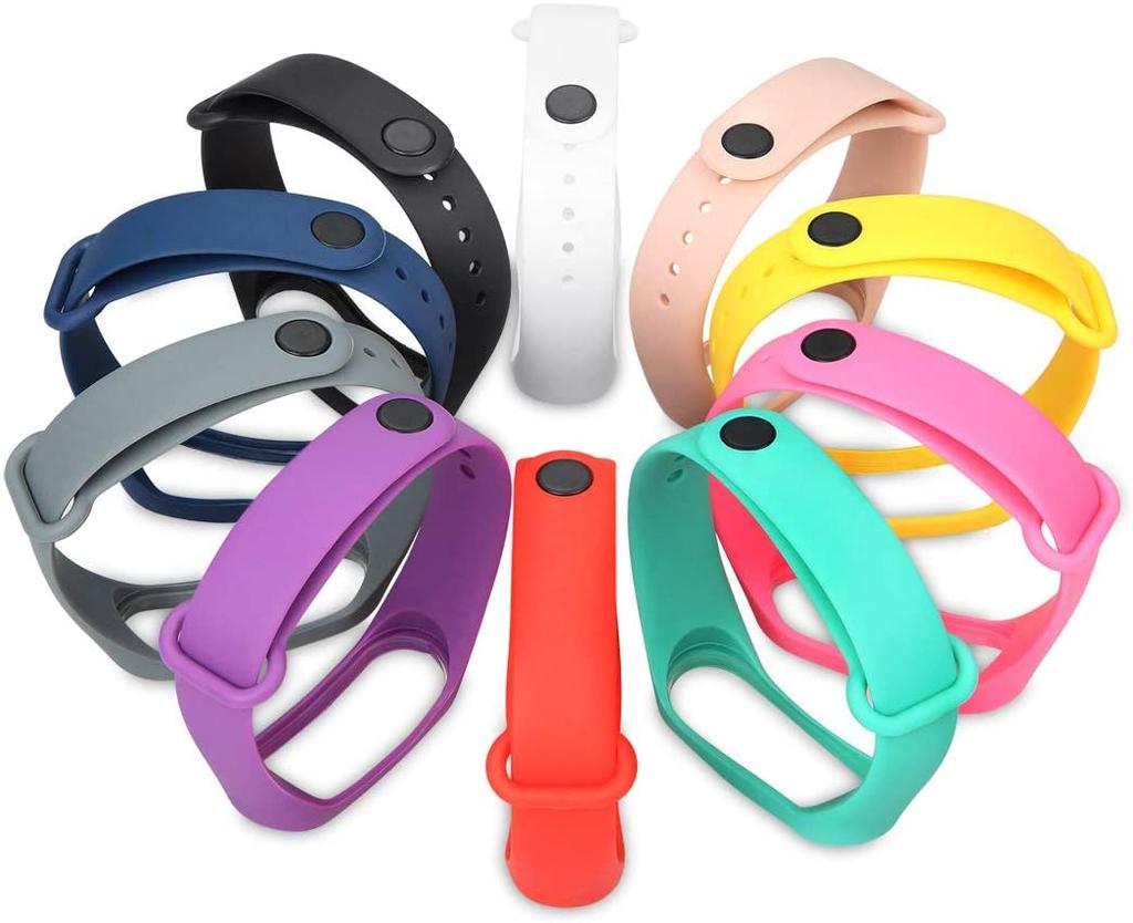 Silicone Strap For Xiaomi Mi Band 7 6 5 4 3 Bracelet Sports Watch Wristband Miband 7 6 5 Belt strap For mi band 3 4 5 6 7 Correa
