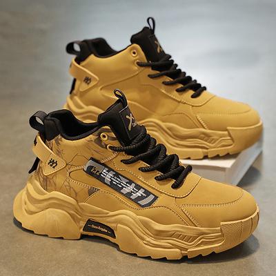 22 Labor Insurance Shoes Autumn Waterproof, Non-slip and Wear-resistant Shoes Outdoor Sports Thick-soled Heightening Martin Shoes