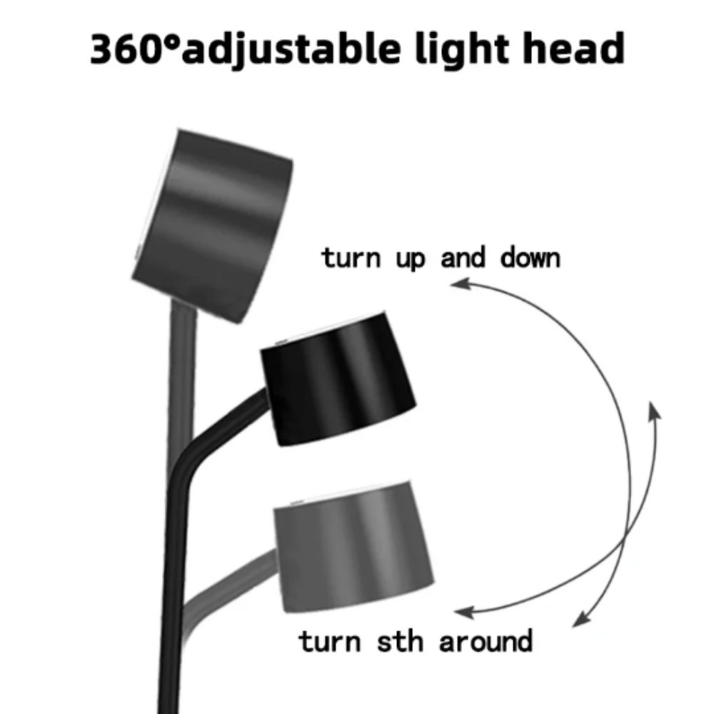 USB Port LED Table Lamp Stand Clock Multifunction LED Desk Lamp Night Lighting Wireless Charger Wireless Charger Pad Night Use