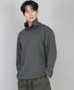 Seinteukeulu Plain Turtleneck Long Sleeve Tee Ppl-884 Slate Gray