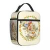 Sarah Kay Girl Country Life Cartoon Thermal Insulated Lunch Bag School Reusable Bento Box Cooler Thermal Food Box