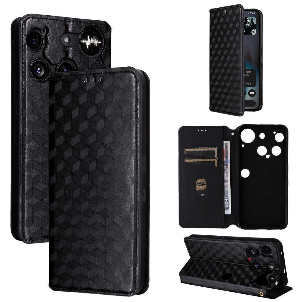 Flip Cover für Nothing Phone 3 PU-Leder Ganzkörperschutz [RFID-Blockierung] Handyhüllen Brieftaschen-Cover