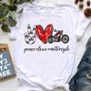 Im A Simple Unisex I Love Motorcycle And Wine Letter Print Tshirt Unisexs Clothing Watercolor Flowers Tshirt Femme Streetwear