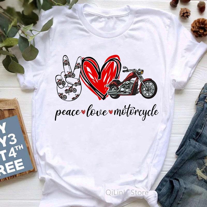 Im A Simple Unisex I Love Motorcycle And Wine Letter Print Tshirt Unisexs Clothing Watercolor Flowers Tshirt Femme Streetwear