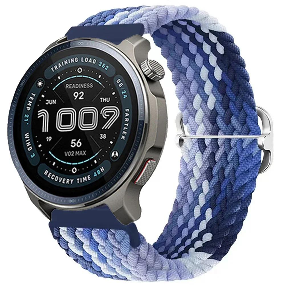 22mm 20mm Nylonový řemínek pro Amazfit Balance 2 1/Bip 6 5 Sportovní náramek Řemínek pro Amazfit GTR 47mm/GTR 4 3/GTS/Active 2