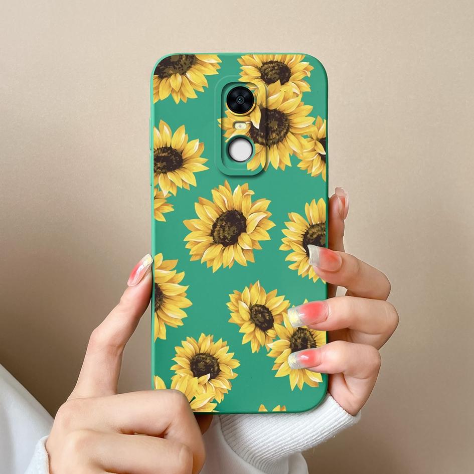 Geeignet für Redmi Note 7S 10 10S K80 7 8 9 9T 10T 9S Pro Max Plus Neue Hülle Hübsche Schmetterlings-Sonnenblumen-Flüssigsilikon-Anti-Rutsch-Shell für Redmi Capa