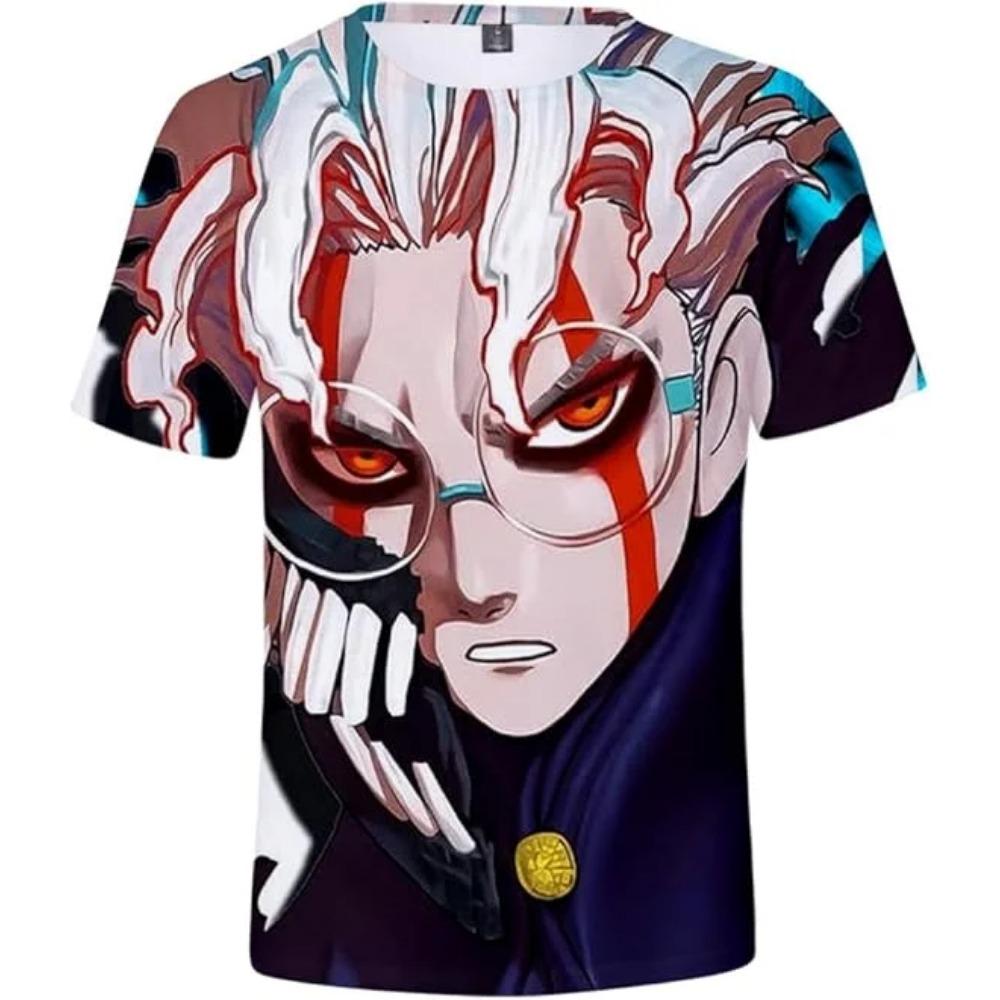 3D Print T-shirt Anime Manga Men's Women's Round Neck Short Sleeve T-shirt Fashion Harajuku Kids Tops Oversized Men's Clothing