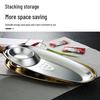 304 Stainless Steel Snack & Dipping Plate for Fried Foods