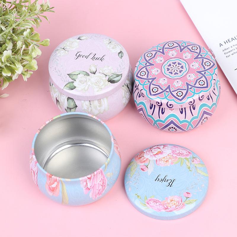 Empty Tinplate Box Tins Cans Jars Containers Wicks Sticker Centering Aroma DIY Candle Making Supplies