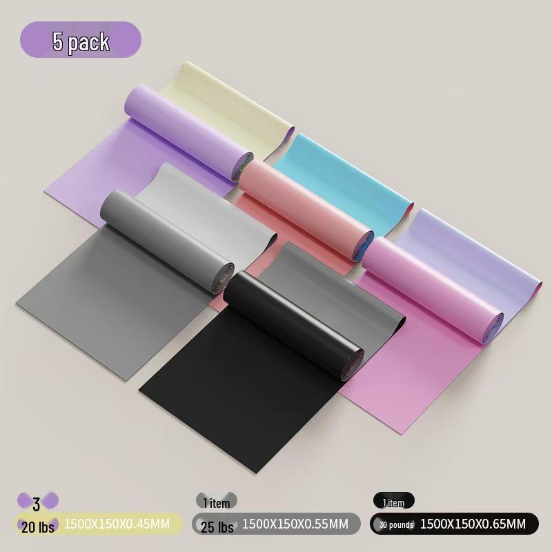 Women's TPE Elastic Yoga Resistance Band for Exercise, Stretching, and Butt Lift Muscle Training