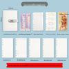 2025 A6 Password Lock Diary with Foldable Pages - Student Check-in & Storage Memo Book