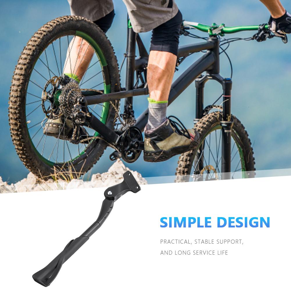 Side Kick Stand Foot Brace Aluminium Alloy Bike Holder Footrest Adjustable Easy Installation Cycling Equipment