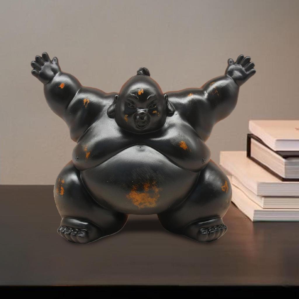 Mini Sumo-staty Te-djur Prydnad för Kontor och Vardagsrum