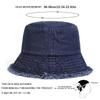 Fisherman Bucket Personality Denim Hole Edge Board Light Neutral Gender Women  Men For Caps Hats Fishermen Outdoor Casual Cap Sunscreen Hat